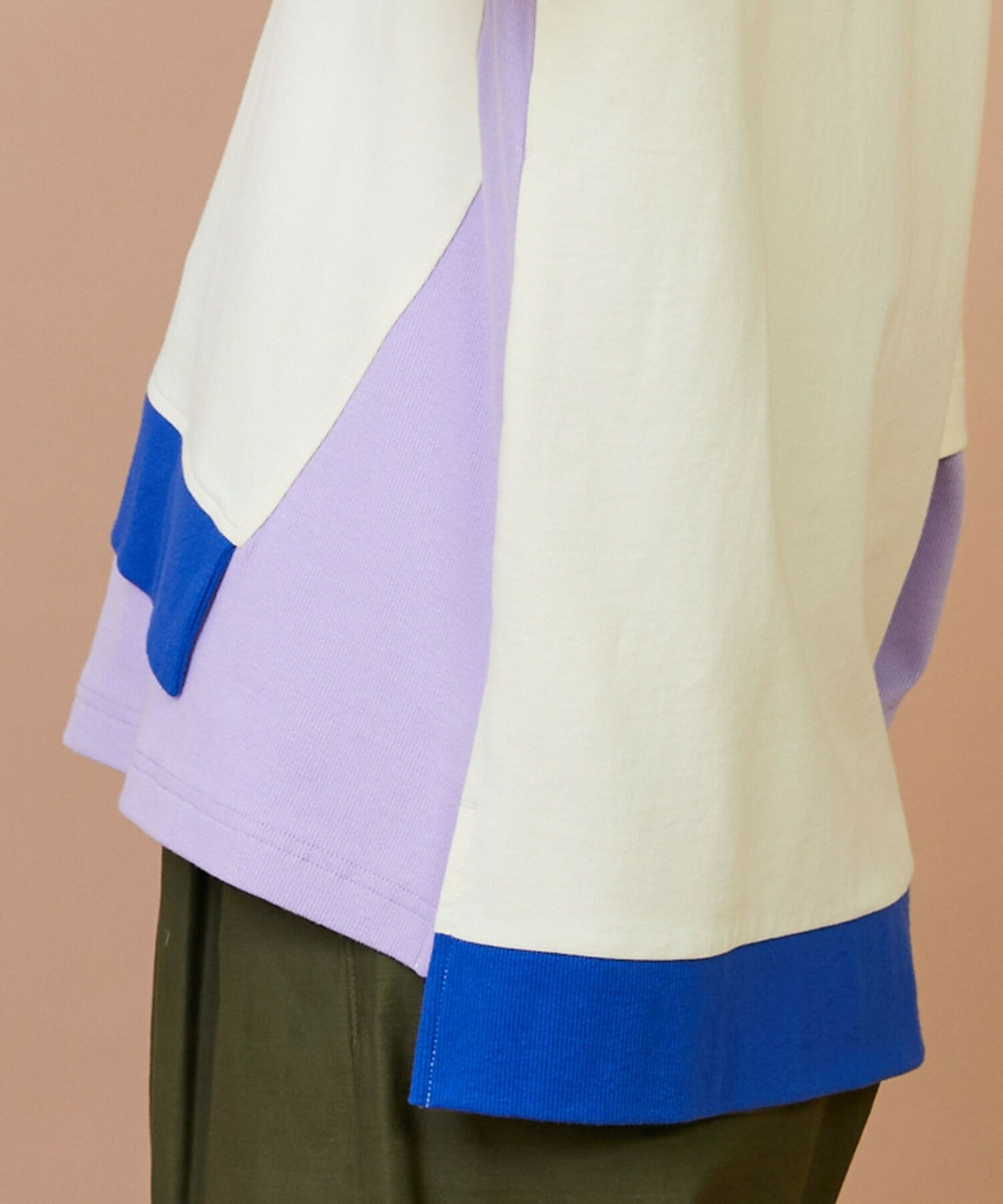 【FRAPBOIS】レイヤーリブ カットソー 詳細画像 ネイビー 5