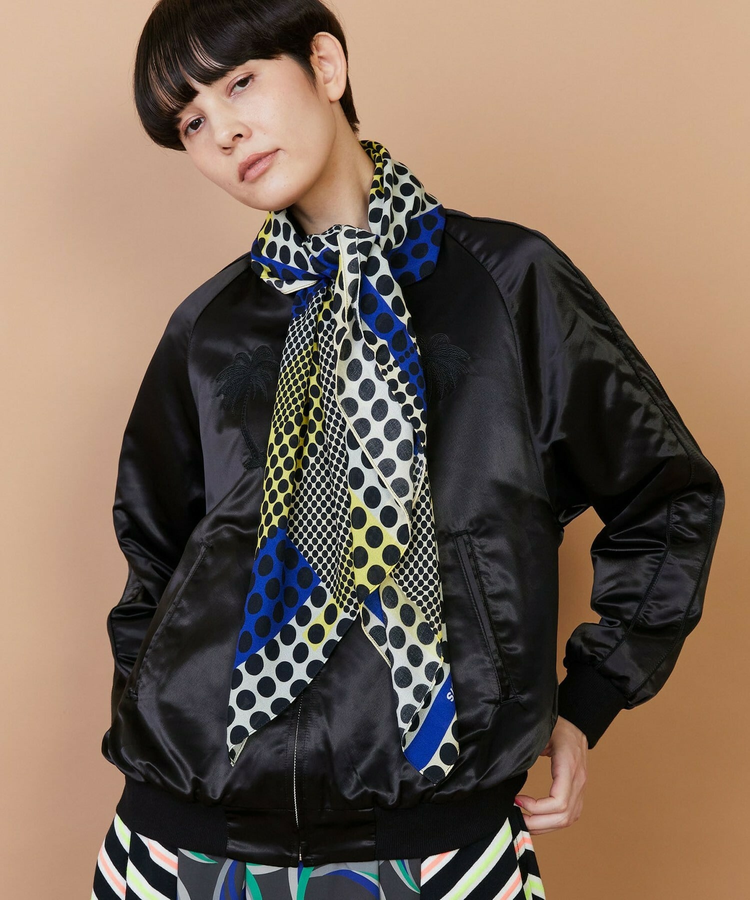 【FRAPBOIS】キカスカーフ 詳細画像 イエロー 2