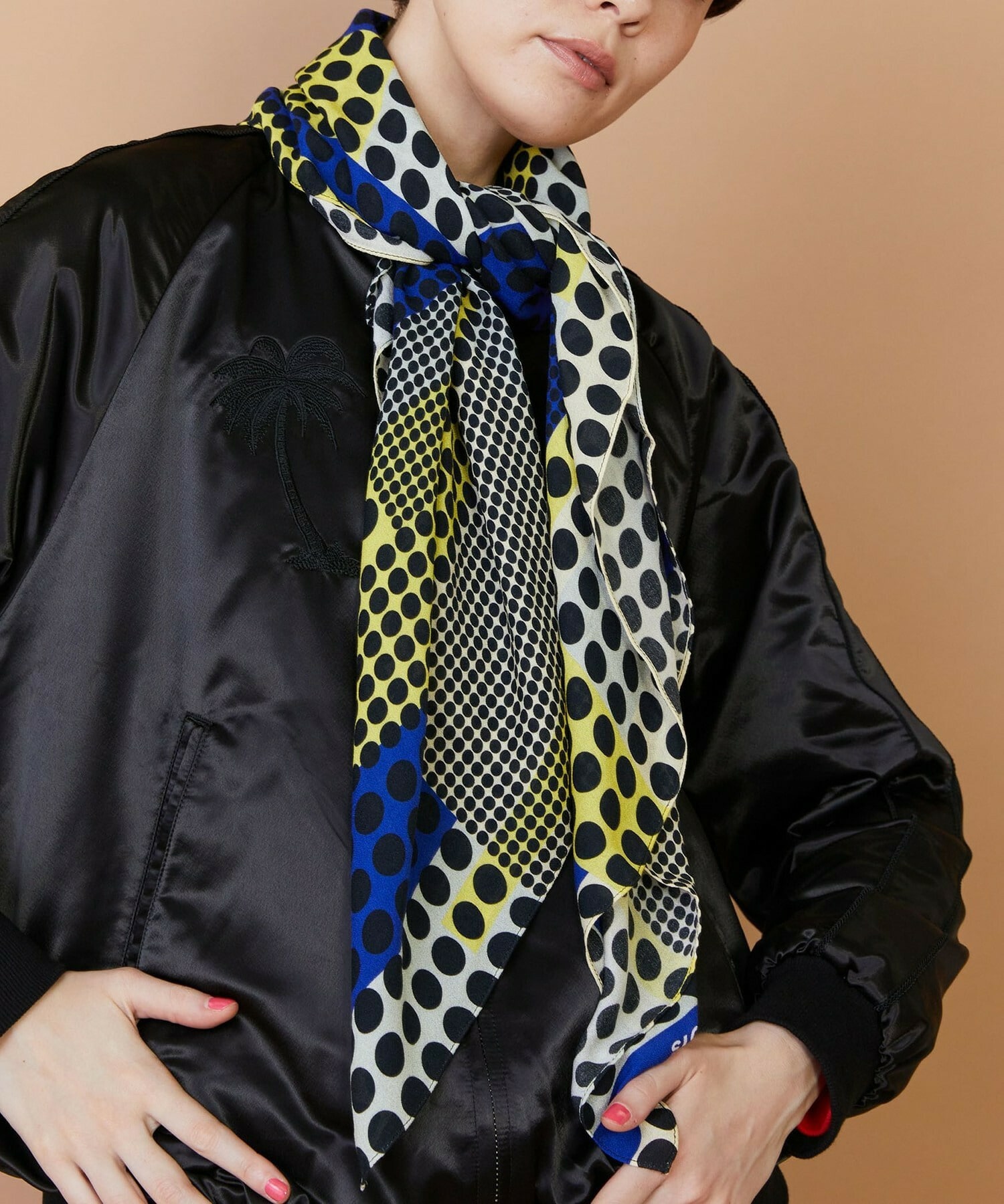 【FRAPBOIS】キカスカーフ 詳細画像 イエロー 3