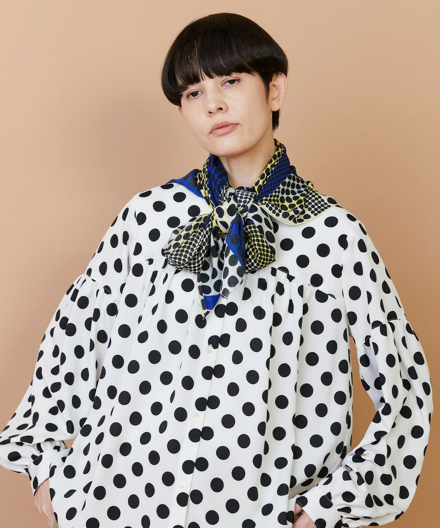 【FRAPBOIS】キカスカーフ 詳細画像 イエロー 5