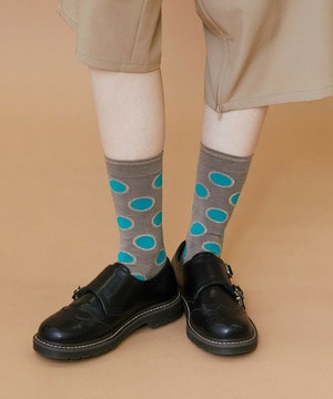 【FRAPBOIS】ラメドットソックス 詳細画像 グレー 1