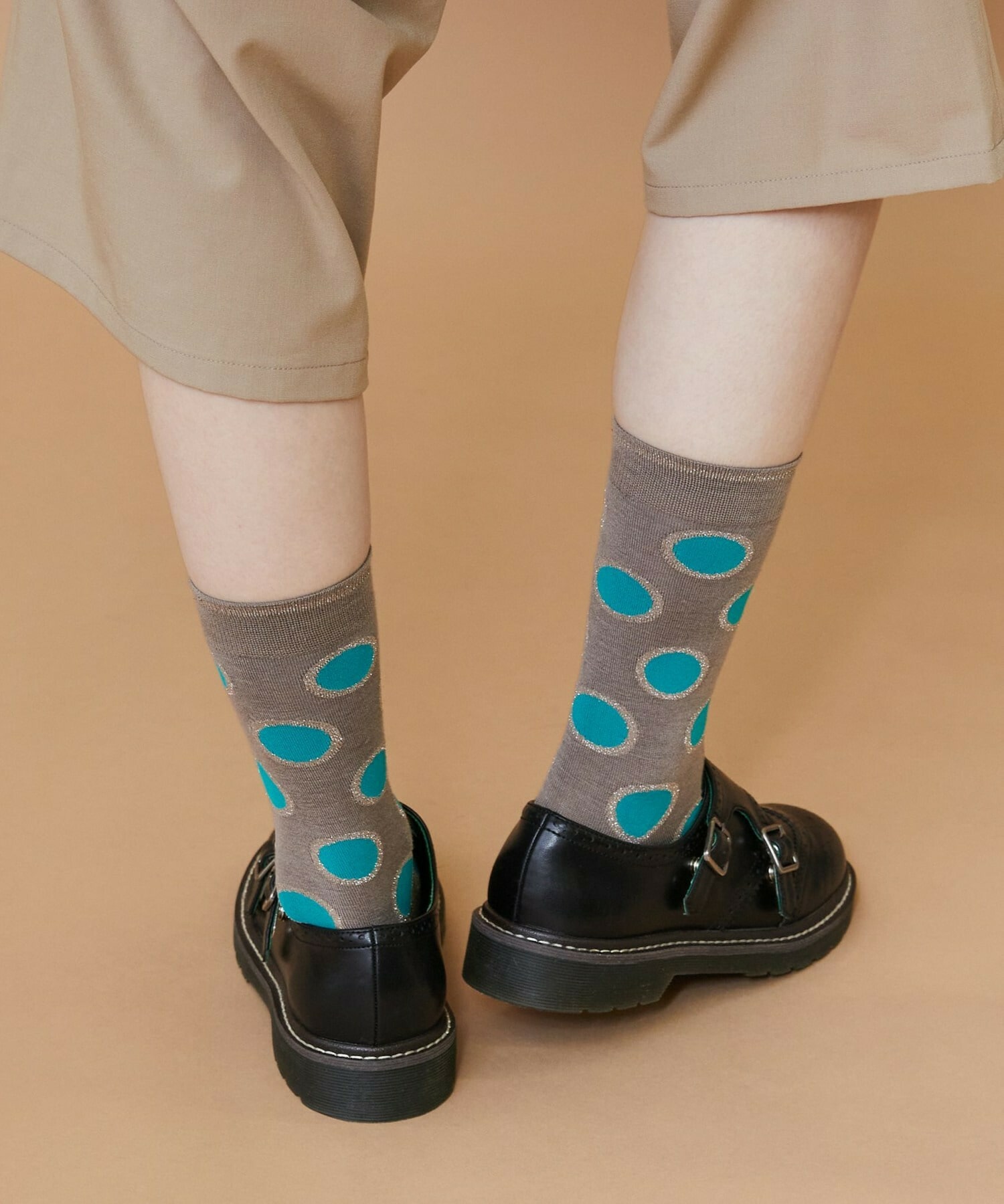 【FRAPBOIS】ラメドットソックス 詳細画像 ブラック 2