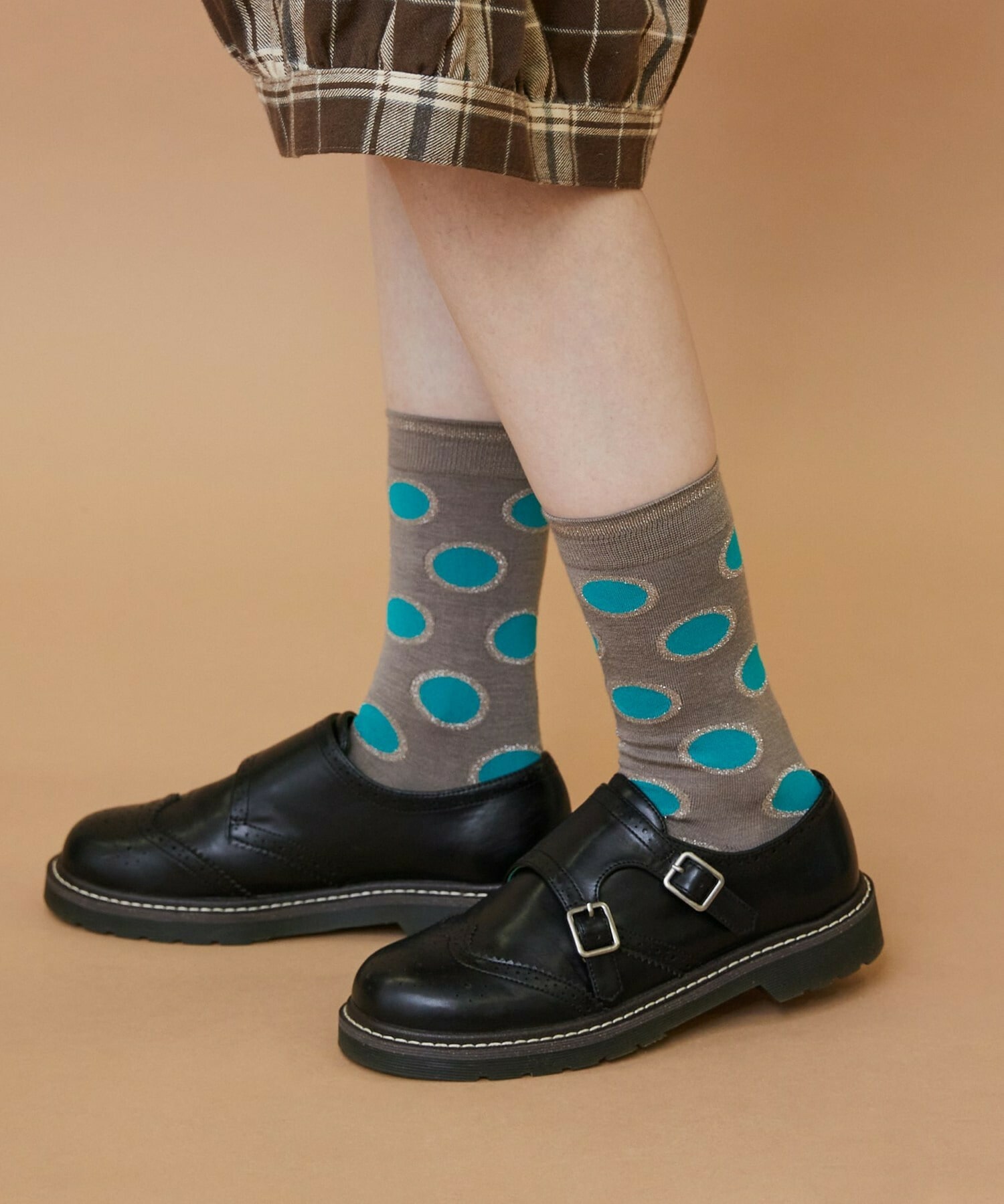 【FRAPBOIS】ラメドットソックス 詳細画像 ブラック 4