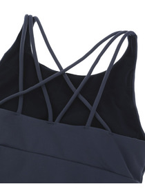 【Julier】プレミアムフローショートトップス/パット付き・UVカット・吸汗速乾・ホットヨガ対応・水着・水陸両用 詳細画像 ブラック 28