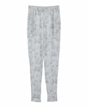 【Julier】Line Flowerプリントギャザーパンツ/水着・UVカット・水陸両用・吸汗速乾・ホットヨガ対応・耐塩素 詳細画像 ホワイト 2