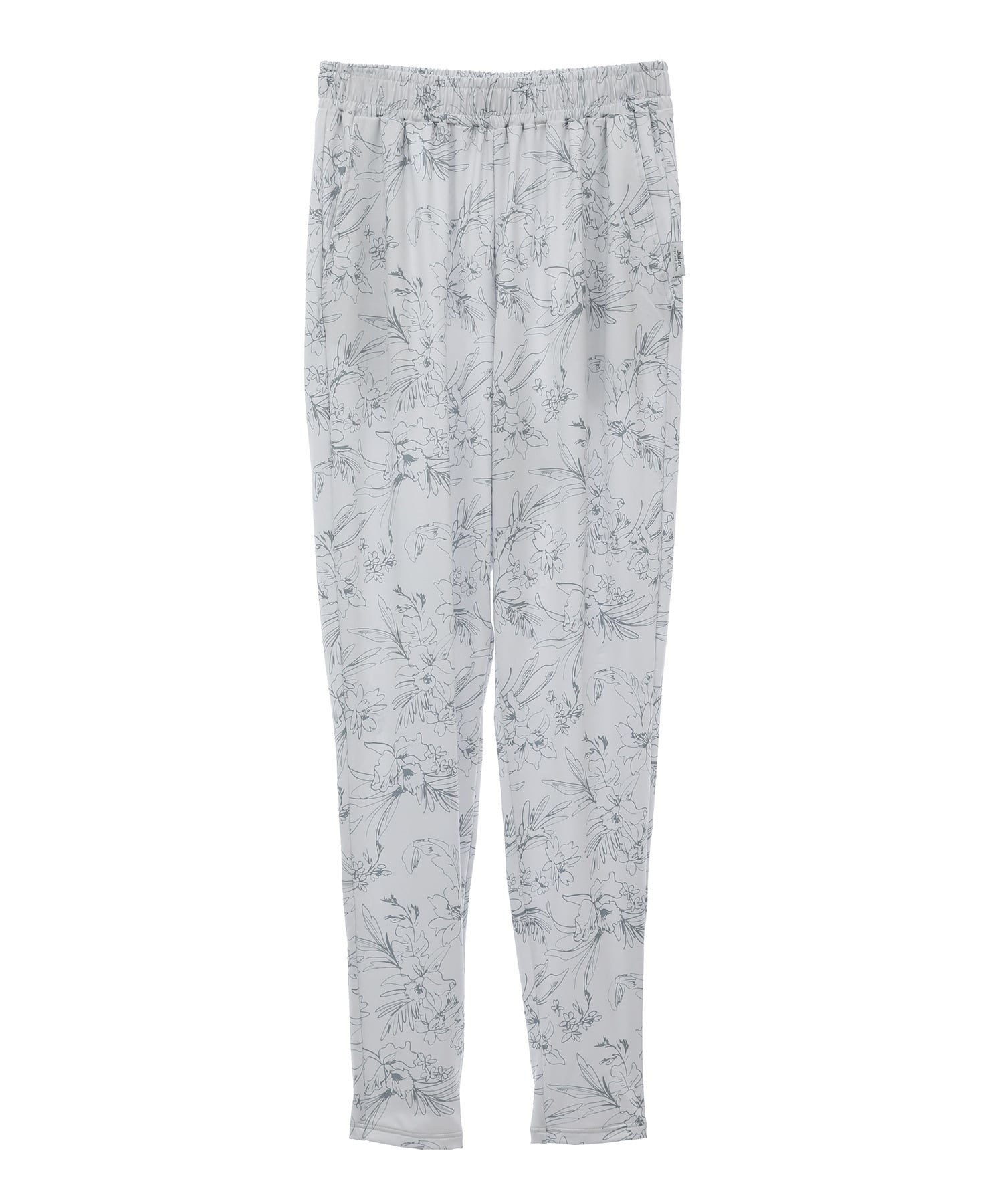 【Julier】Line Flowerプリントギャザーパンツ/水着・UVカット・水陸両用・吸汗速乾・ホットヨガ対応・耐塩素 詳細画像 ホワイト 2