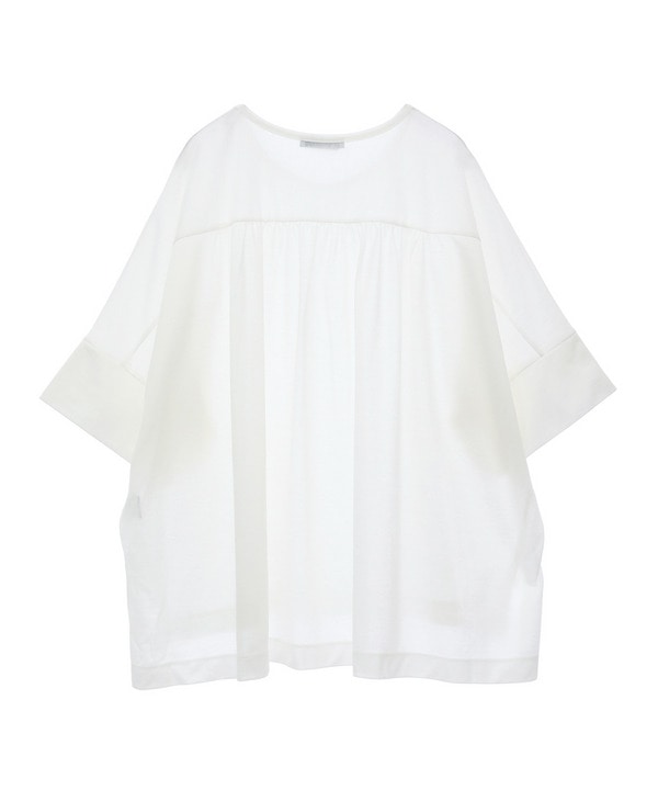 ロイヤルクロス天竺半袖トップス/エコ・マタニティ対応 詳細画像 ホワイト 2