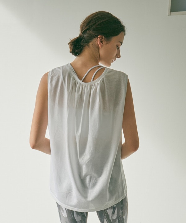 ロイヤルクロス天竺タンクトップ/エコ・マタニティ対応 詳細画像 ホワイト 2