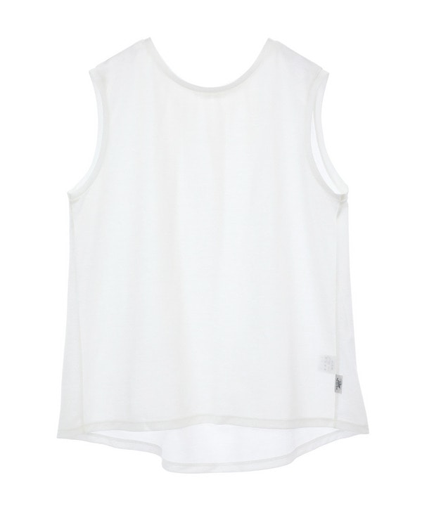 ロイヤルクロス天竺タンクトップ/エコ・マタニティ対応 詳細画像 ホワイト 3