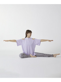 【Julier】フロウスムースオープンショルダープルオーバー/UVカット・接触冷感・ホットヨガ対応 詳細画像 ラベンダー 20