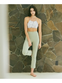 【Julier】ソフトリブフレアレギンス/吸汗速乾・ホットヨガ対応・UVカット 詳細画像 ブラック 4