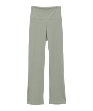 【Julier】ソフトリブフレアレギンス/吸汗速乾・ホットヨガ対応・UVカット 詳細画像 ライトグリーン 2