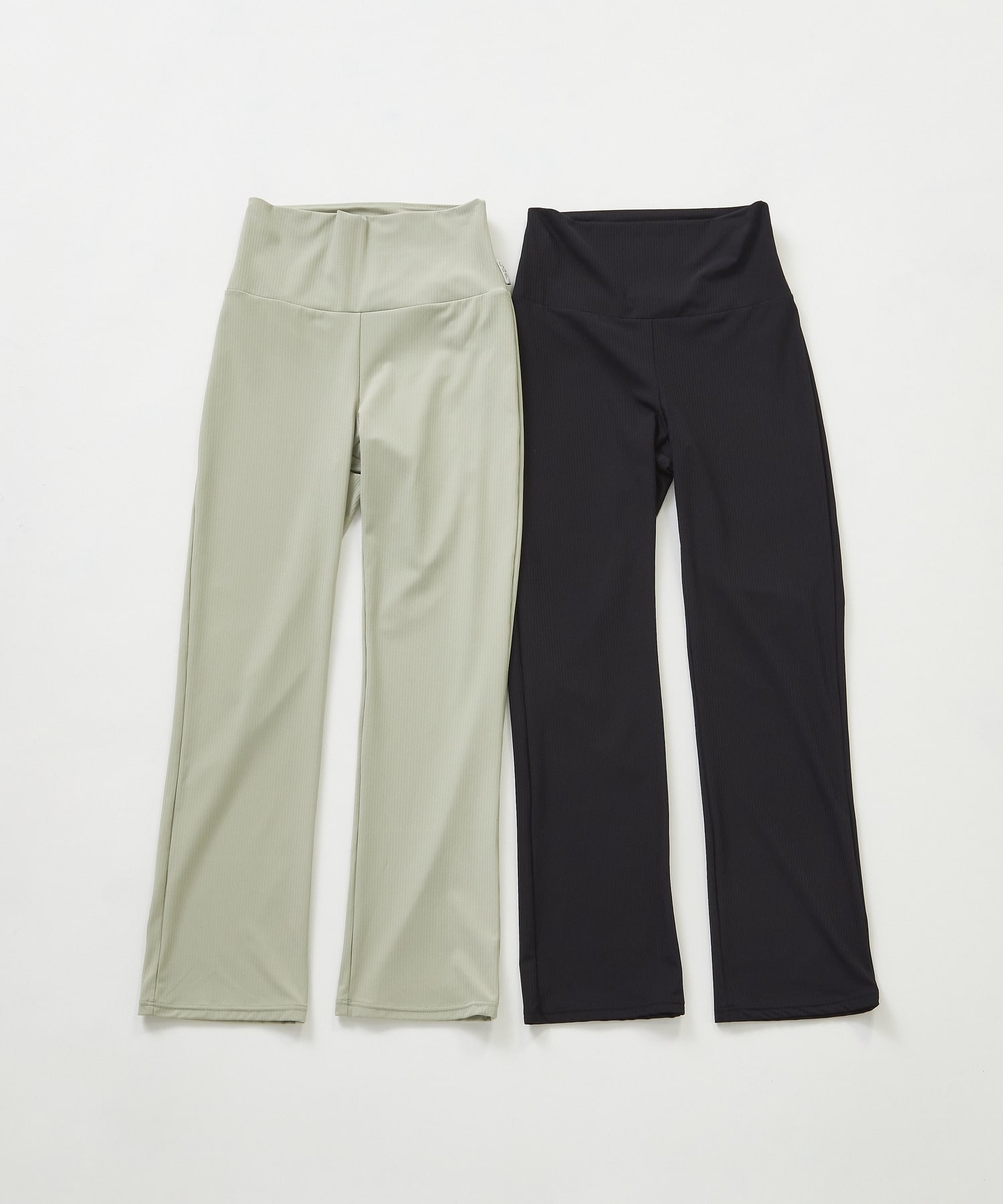 【Julier】ソフトリブフレアレギンス/吸汗速乾・ホットヨガ対応・UVカット 詳細画像 ブラック 9