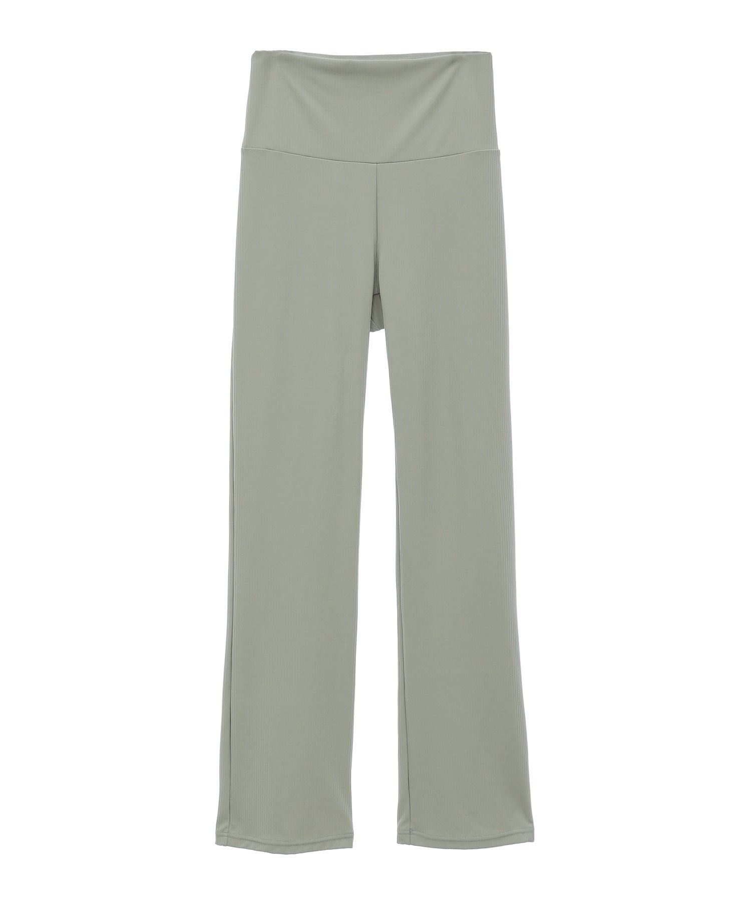 【Julier】ソフトリブフレアレギンス/吸汗速乾・ホットヨガ対応・UVカット 詳細画像 ライトグリーン 2