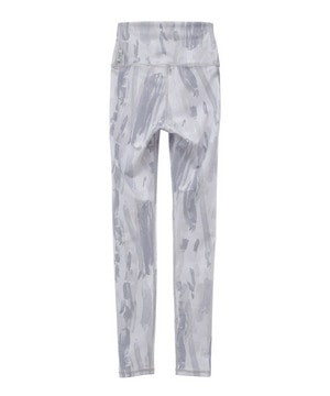 【Julier】Vertical brushプリントレギンス/UVカット・吸汗速乾・ホットヨガ対応・水着・水陸両用 詳細画像 ホワイト×グレー 3