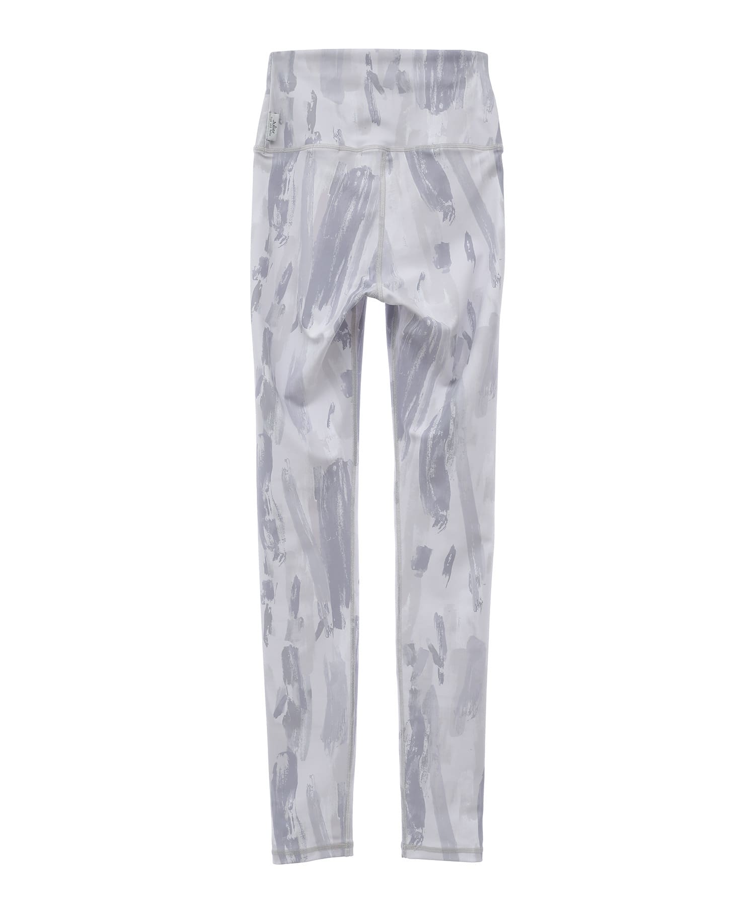 【Julier】Vertical brushプリントレギンス/UVカット・吸汗速乾・ホットヨガ対応・水着・水陸両用 詳細画像 ホワイト×グレー 3