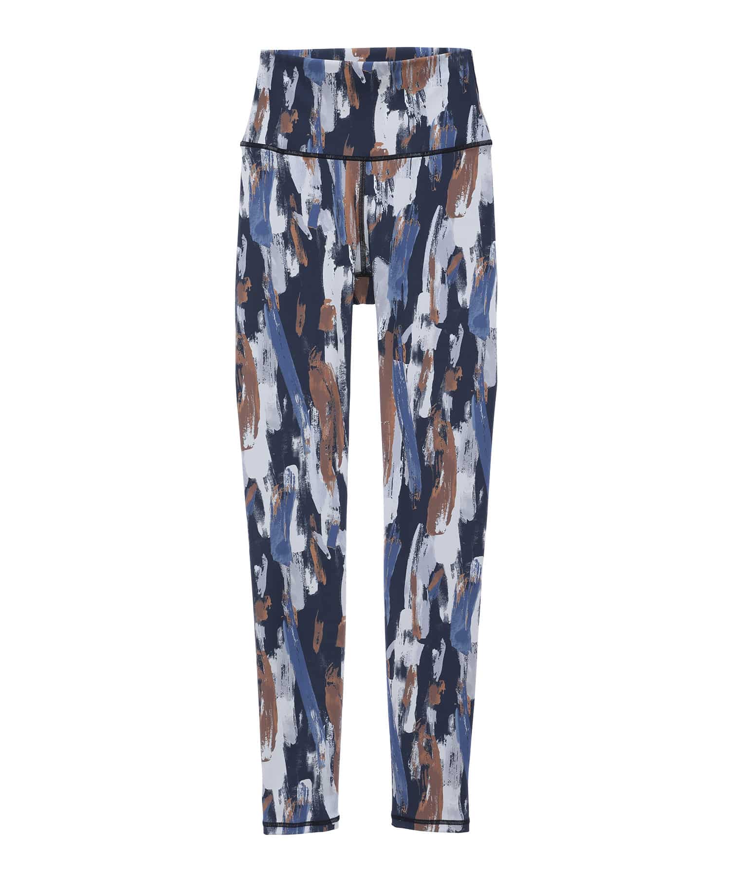 【Julier】Vertical brushプリントレギンス/UVカット・吸汗速乾・ホットヨガ対応・水着・水陸両用 詳細画像 ブルー系その他 2