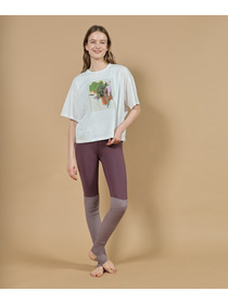 【Julier】kanako Sasakiコラボ プリントTシャツ 詳細画像 ホワイト×ブルー 1