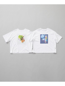 【Julier】kanako Sasakiコラボ プリントTシャツ 詳細画像 ホワイト×ブルー 5