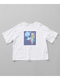 【Julier】kanako Sasakiコラボ プリントTシャツ 詳細画像 ホワイト×ブルー 7