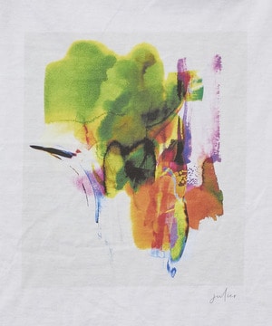 【Julier】kanako Sasakiコラボ プリントTシャツ 詳細画像 ホワイト×グリーン 3