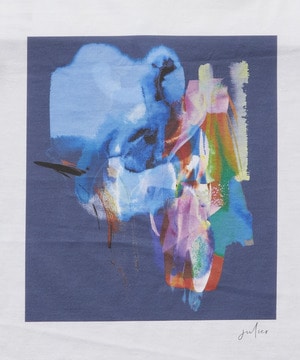 【Julier】kanako Sasakiコラボ プリントTシャツ 詳細画像 ホワイト×ブルー 3