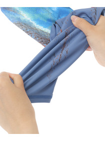 【Julier】kanakoSasakiコラボ ハイウエストレギンス/UVカット・吸汗速乾・ホットヨガ対応・水着・水陸両用 詳細画像 ブルー系その他 26