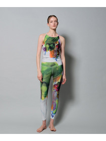 【Julier】kanakoSasakiコラボ ハイウエストレギンス/UVカット・吸汗速乾・ホットヨガ対応・水着・水陸両用 詳細画像 ブルー系その他 5