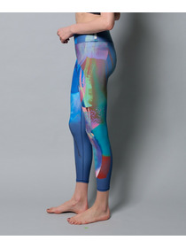 【Julier】kanakoSasakiコラボ ハイウエストレギンス/UVカット・吸汗速乾・ホットヨガ対応・水着・水陸両用 詳細画像 ブルー系その他 6