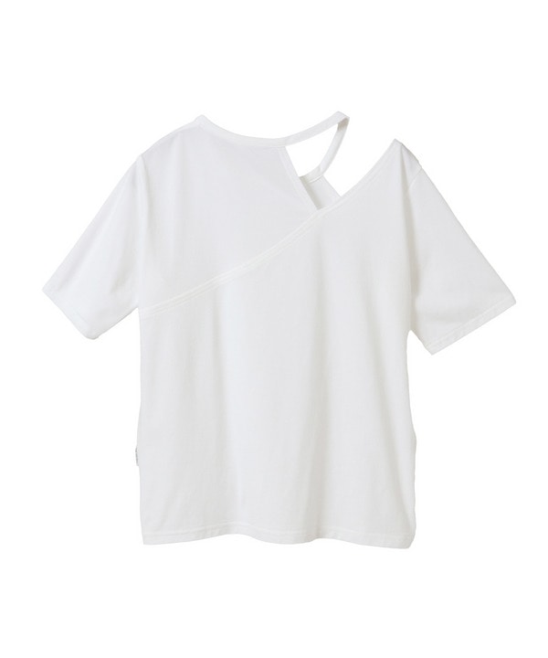 ライトプライムデザイントップス/エコ・UVカット・吸汗速乾・ホットヨガ対応・ラッシュガード 詳細画像 ホワイト 2