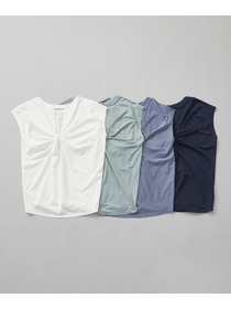 【Julier】【定番】ライトプライム バッククロスチュニック/エコ・UVカット・吸汗速乾・ホットヨガ対応・ラッシュガード 詳細画像 ネイビー 10