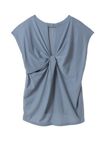 【Julier】【定番】ライトプライム バッククロスチュニック/エコ・UVカット・吸汗速乾・ホットヨガ対応・ラッシュガード 詳細画像 ネイビー 11