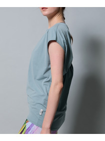 【Julier】【定番】ライトプライム バッククロスチュニック/エコ・UVカット・吸汗速乾・ホットヨガ対応・ラッシュガード 詳細画像 ネイビー 2