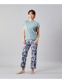 【Julier】【定番】ライトプライム バッククロスチュニック/エコ・UVカット・吸汗速乾・ホットヨガ対応・ラッシュガード 詳細画像 ネイビー 7