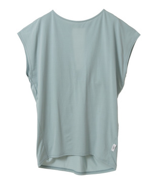 【Julier】【定番】ライトプライム バッククロスチュニック/エコ・UVカット・吸汗速乾・ホットヨガ対応・ラッシュガード 詳細画像 ミント 2