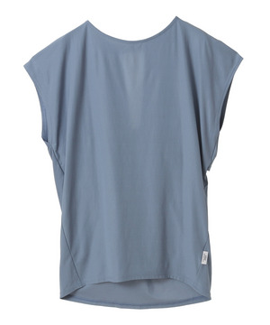 【Julier】【定番】ライトプライム バッククロスチュニック/エコ・UVカット・吸汗速乾・ホットヨガ対応・ラッシュガード 詳細画像 ブルー 1