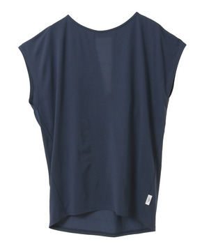 【Julier】【定番】ライトプライム バッククロスチュニック/エコ・UVカット・吸汗速乾・ホットヨガ対応・ラッシュガード 詳細画像 ネイビー 1