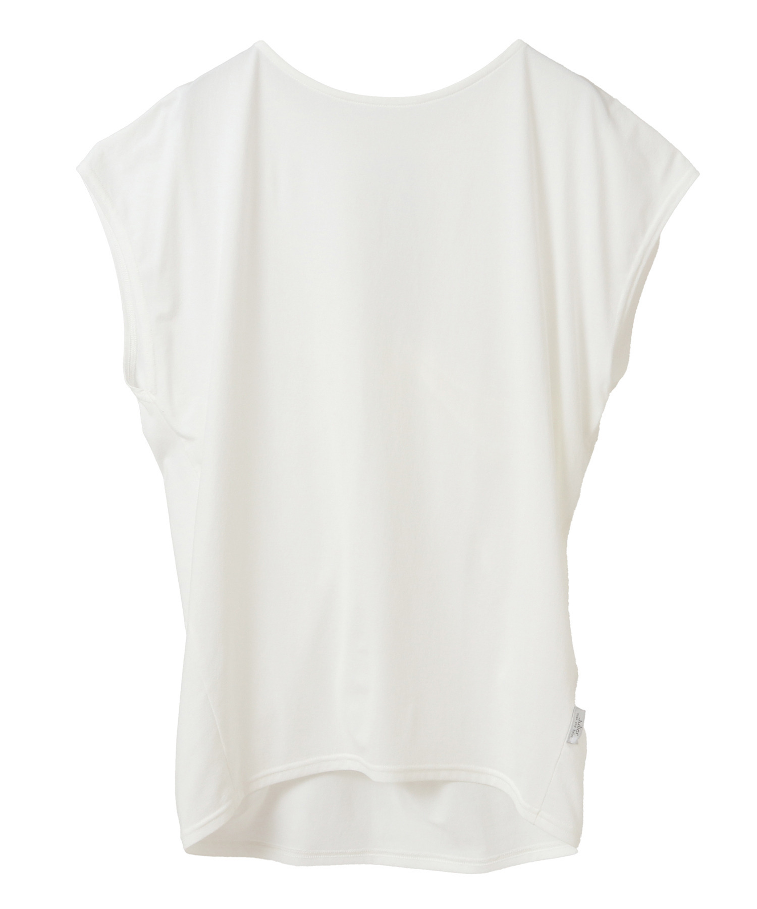 【Julier】【定番】ライトプライム バッククロスチュニック/エコ・UVカット・吸汗速乾・ホットヨガ対応・ラッシュガード 詳細画像 ホワイト 2