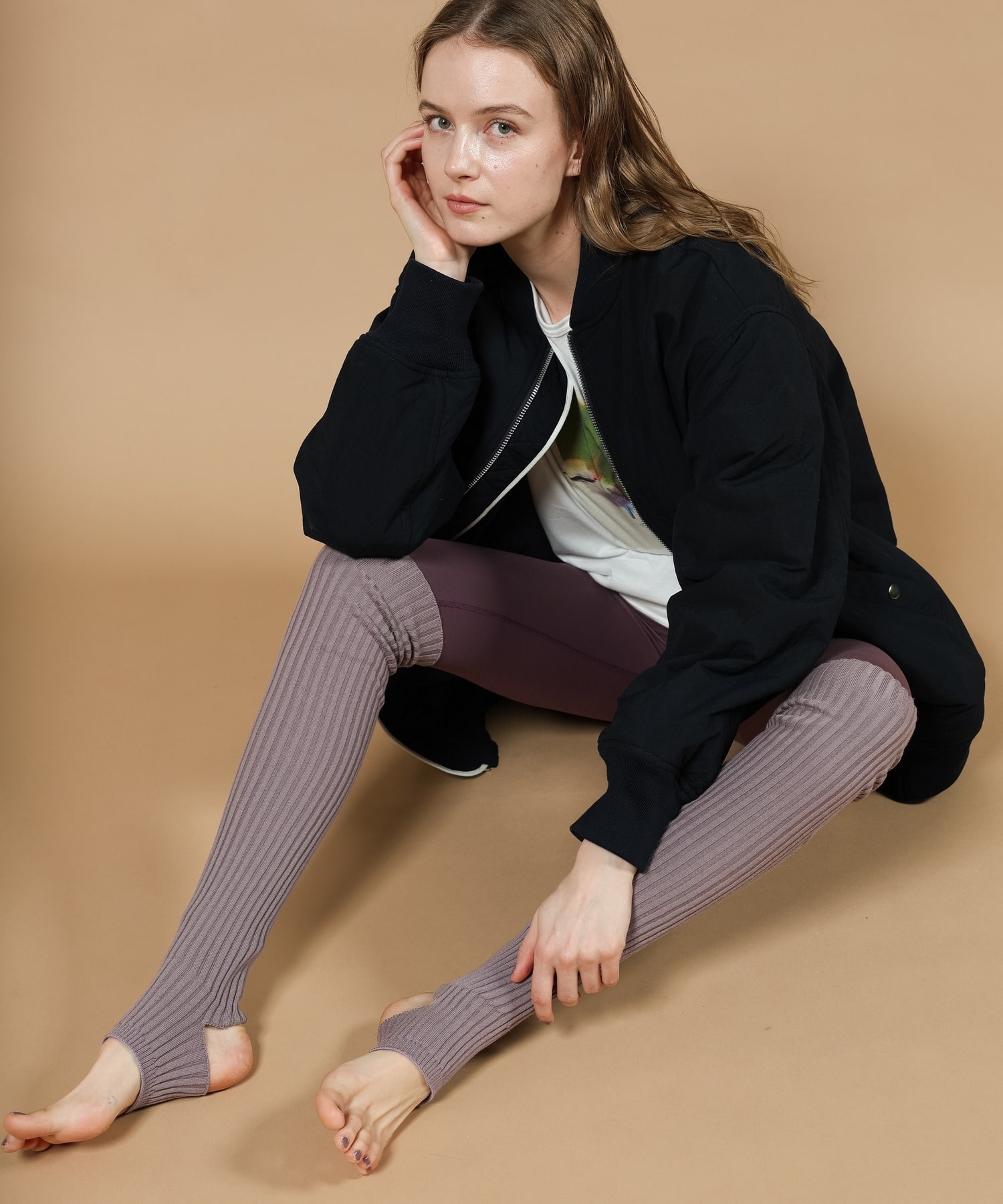 【Julier】レッグウォーマー／ミドル 詳細画像 ネイビー 5