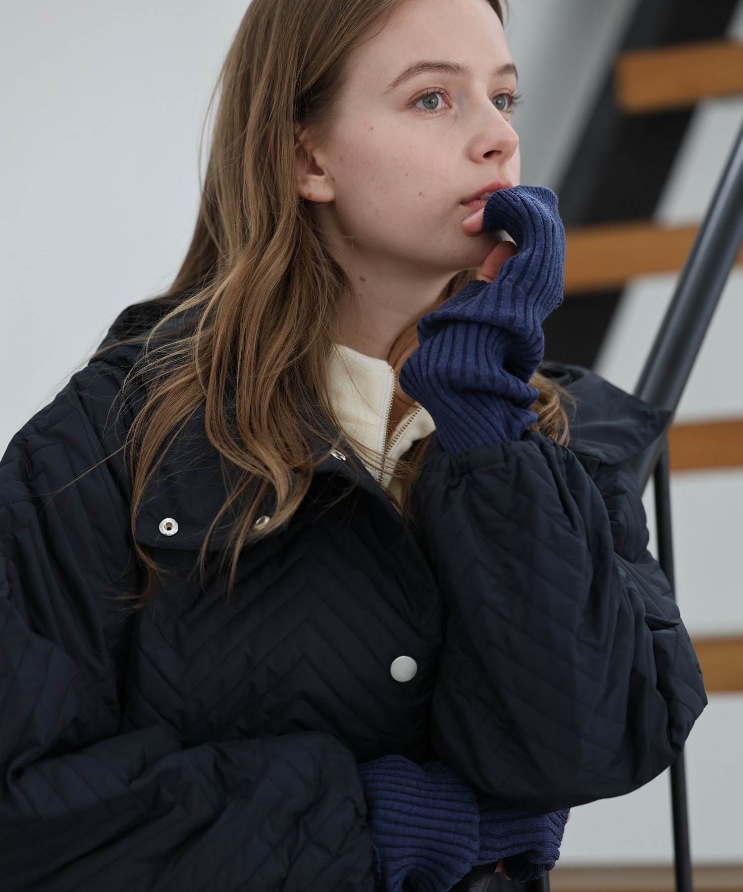 【Julier】レッグウォーマー／ショート 詳細画像 ネイビー 2