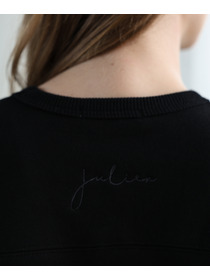 【Julier】裏毛スウェットプルオーバー/エコ 詳細画像 ブラック 4