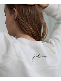 【Julier】裏毛スウェットプルオーバー/エコ 詳細画像 ブラック 5