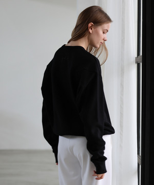 【Julier】裏毛スウェットプルオーバー/エコ 詳細画像 ブラック 2