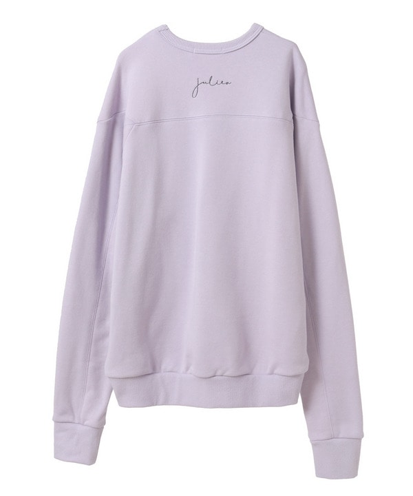 裏毛スウェットプルオーバー/エコ 詳細画像 ラベンダー 2