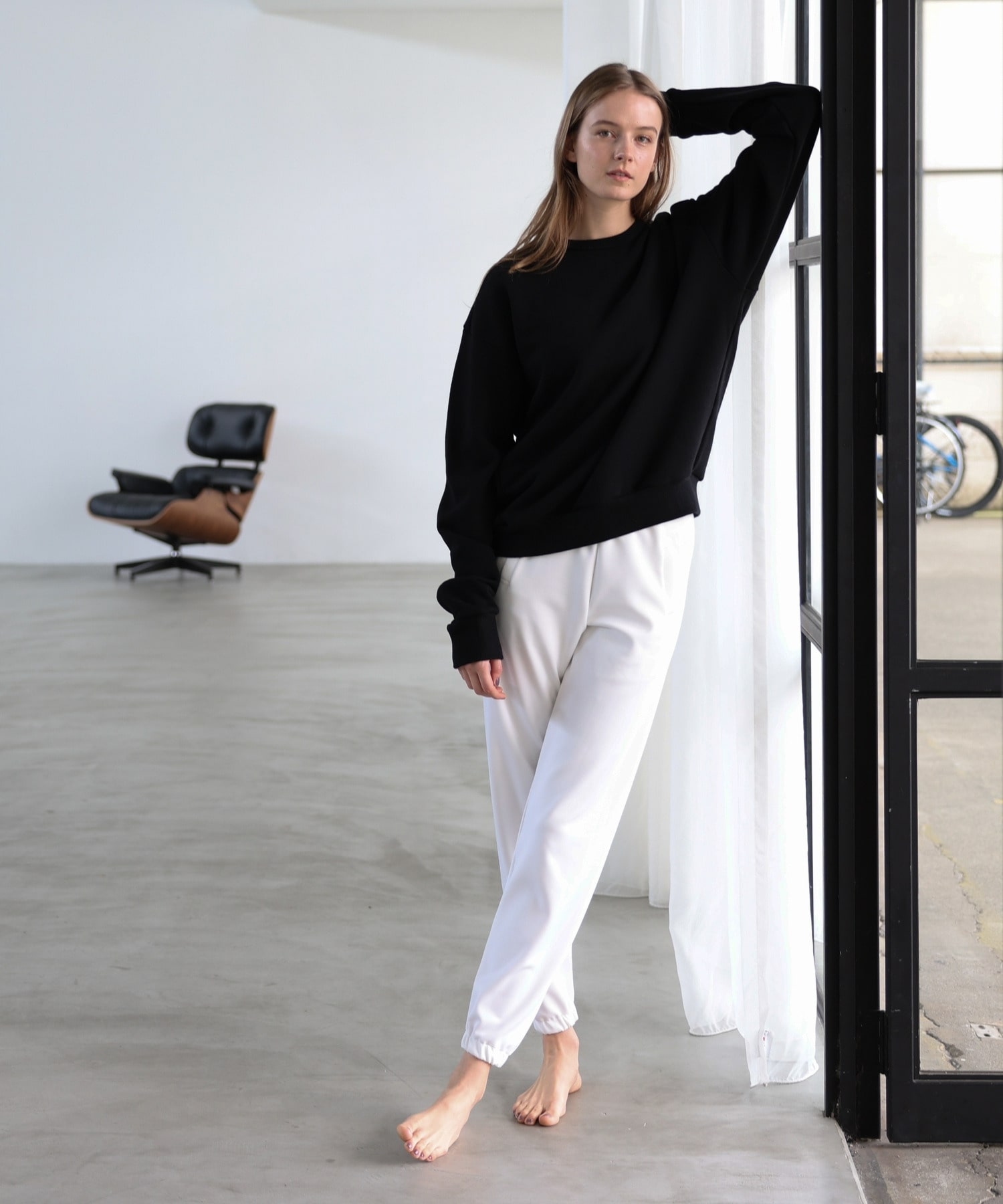 【Julier】裏毛スウェットプルオーバー/エコ 詳細画像 ブラック 1