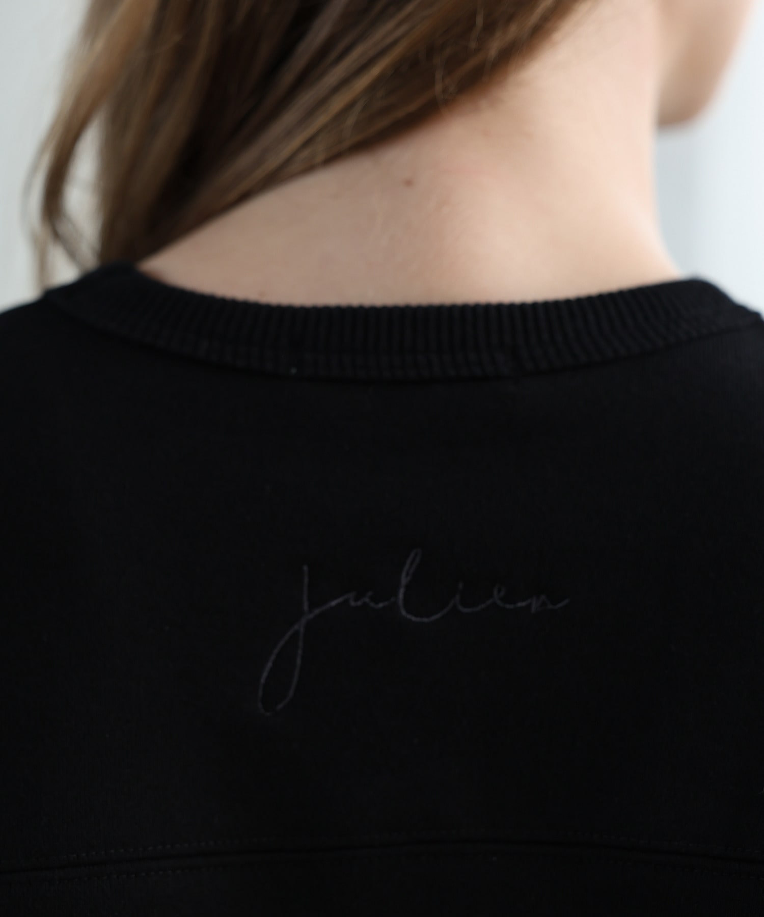 【Julier】裏毛スウェットプルオーバー/エコ 詳細画像 ブラック 4