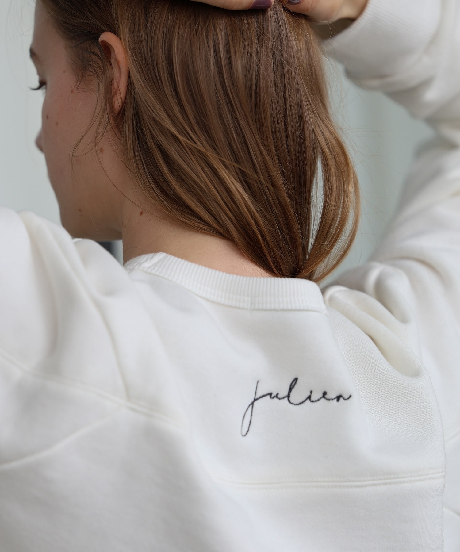 【Julier】裏毛スウェットプルオーバー/エコ 詳細画像 ブラック 5