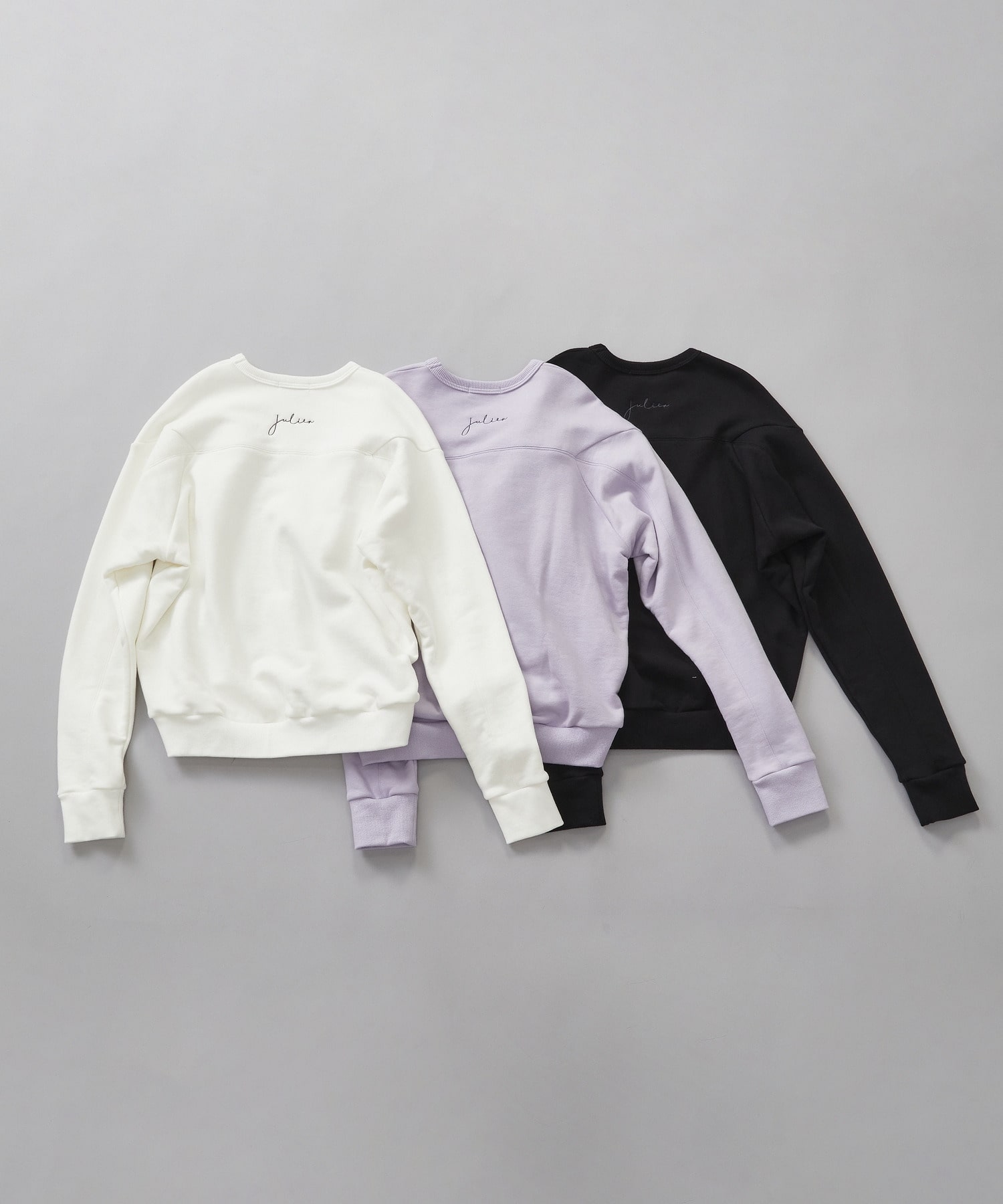 【Julier】裏毛スウェットプルオーバー/エコ 詳細画像 ブラック 7