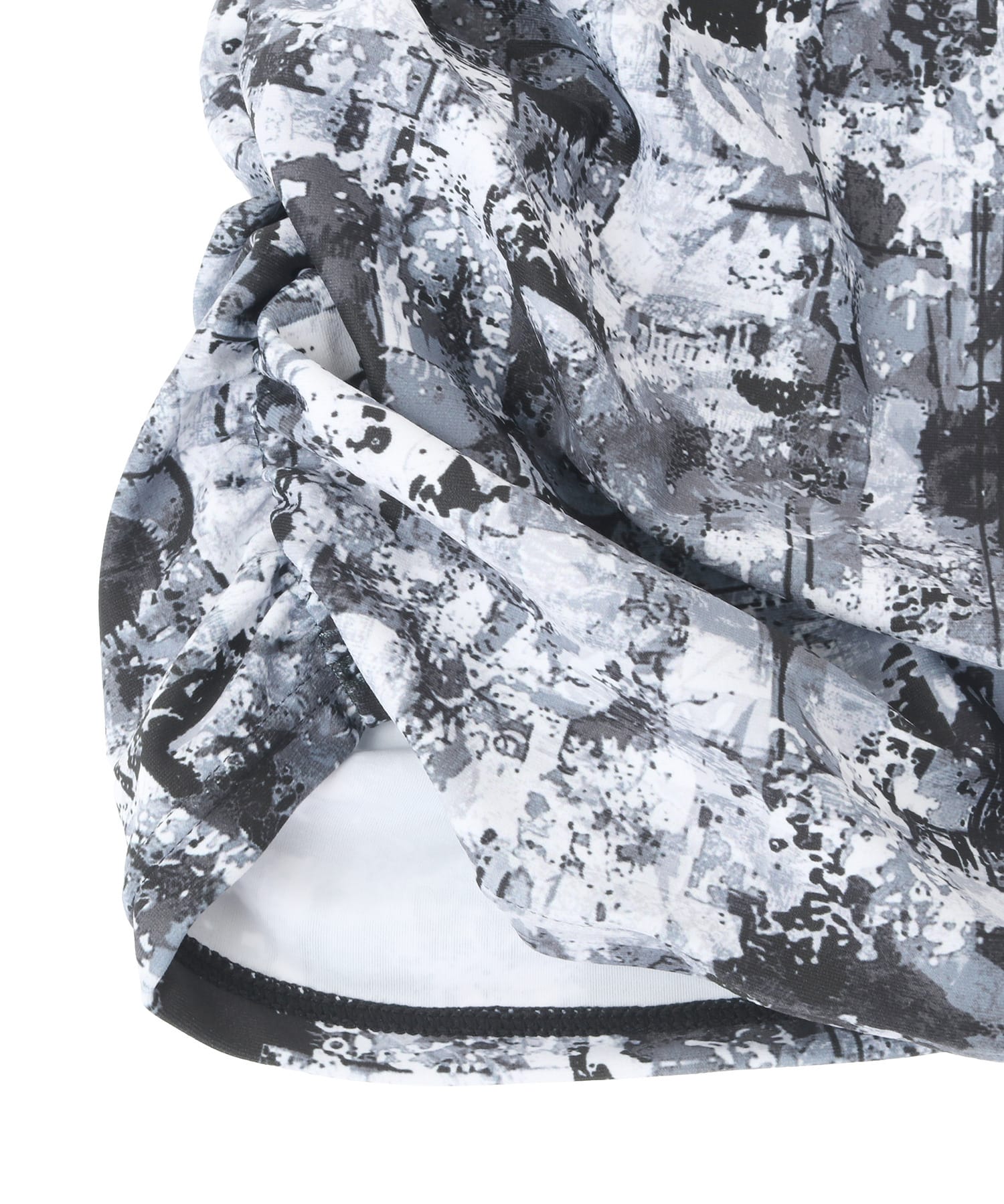 【Julier】sand flowerプリントミドルトップス/パット付き・UVカット・吸汗速乾・ホットヨガ対応・水着・水陸両用 詳細画像 グレー 13