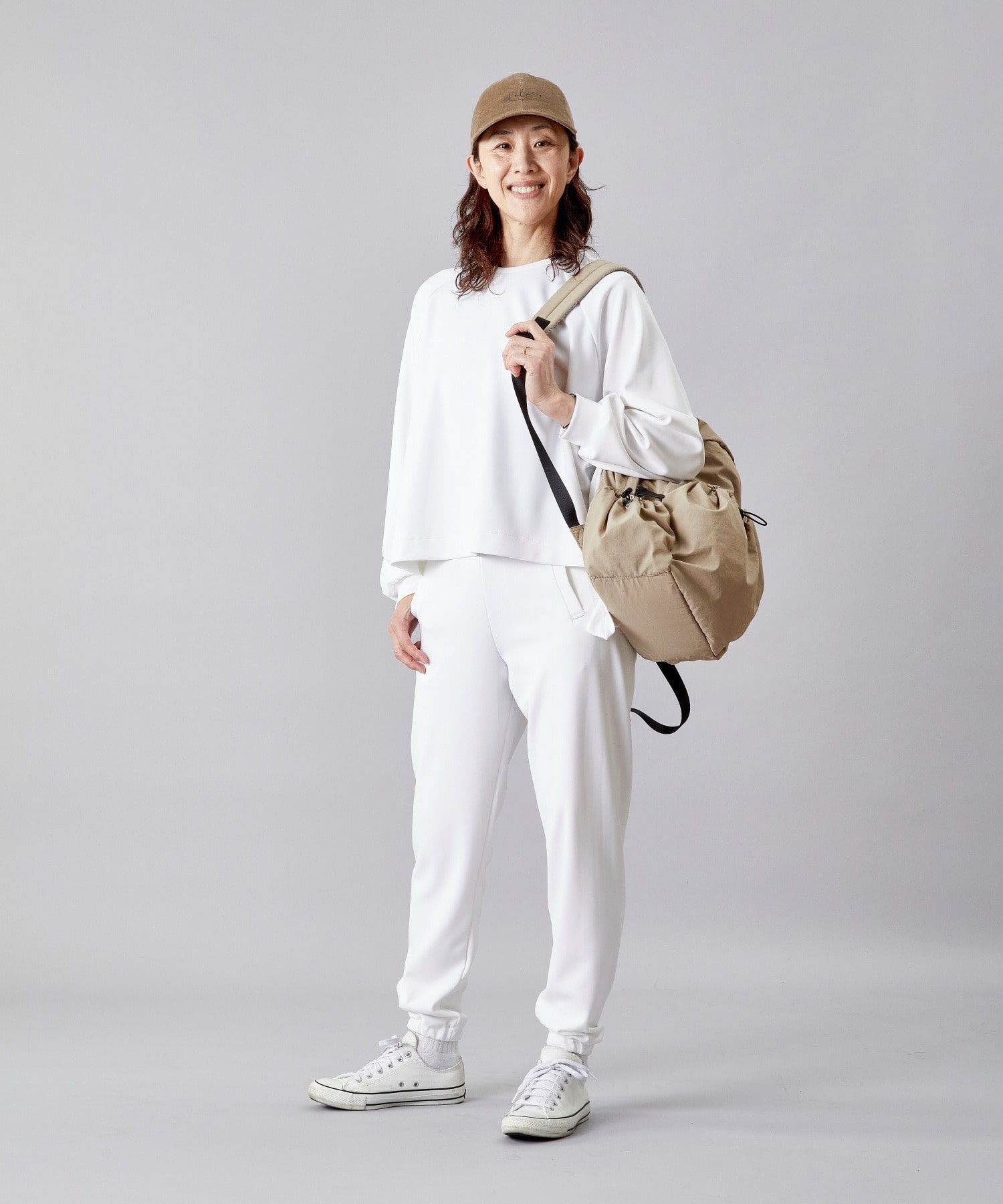 【Julier】プランプストレッチラージトップス/エコ・抗菌防臭・吸水速乾・ハイストレッチ 詳細画像 カーキ 17